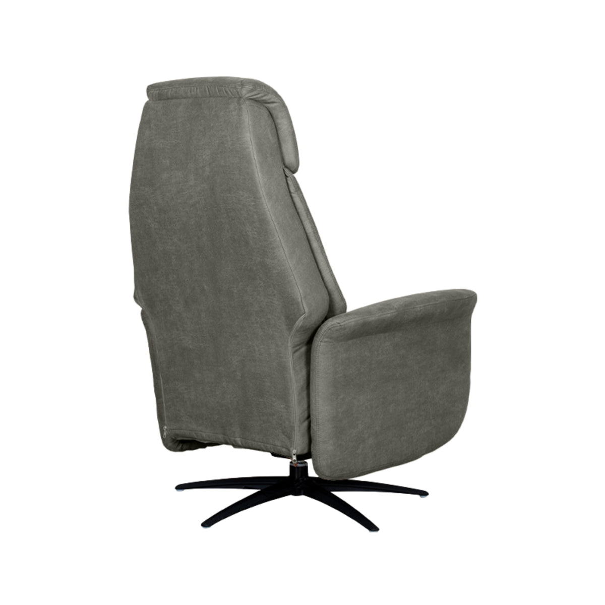 Label51 - Elektrische relaxfauteuil Oslo - Microsuède - Taupe - 79 x 87 x 112 cm