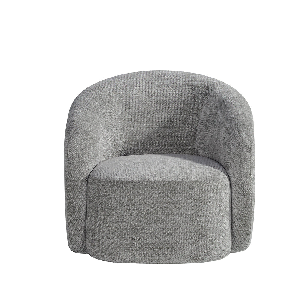 Label51 - Fauteuil Alby - Tissu - Gris pierre - 82 x 88 x 81 cm