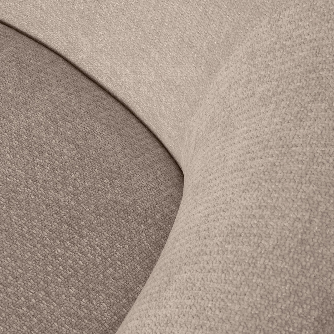 Label51 - Armstoel Alby - Stof - Klei - 82 x 88 x 81 cm