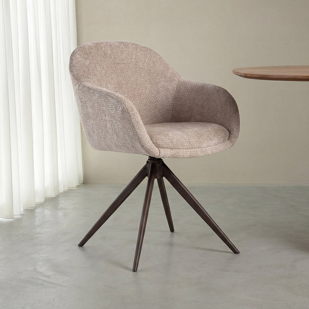 Label51 - Chaise de salle à manger Fiby - Tissu - 60 x 62 x 80 cm