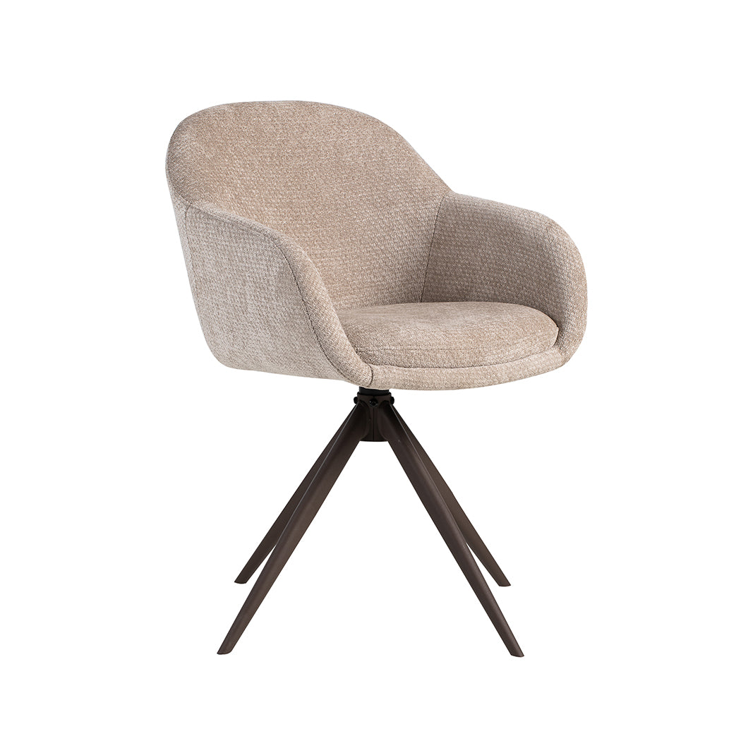 Label51 - Chaise de salle à manger Fiby - Tissu - 60 x 62 x 80 cm