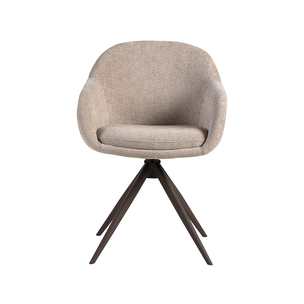 Label51 - Chaise de salle à manger Fiby - Tissu - 60 x 62 x 80 cm