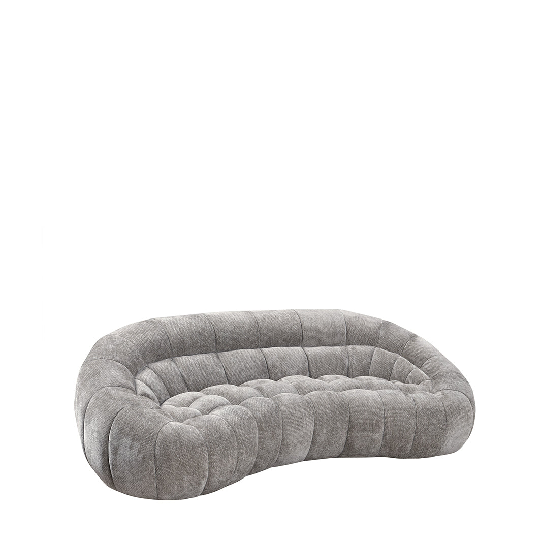Label51 - Canapé Cloud 3 places - Tissu - Gris pierre - 238 x 115 x 75 cm