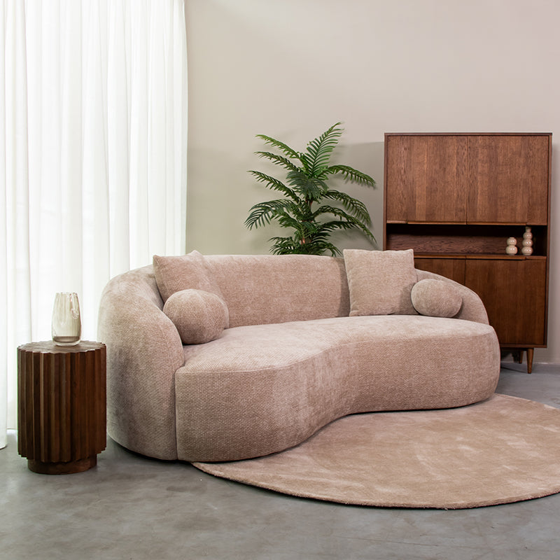 Label51 - Canapé Novo 3 places - Tissu - Argile - 236 x 124 x 80 cm
