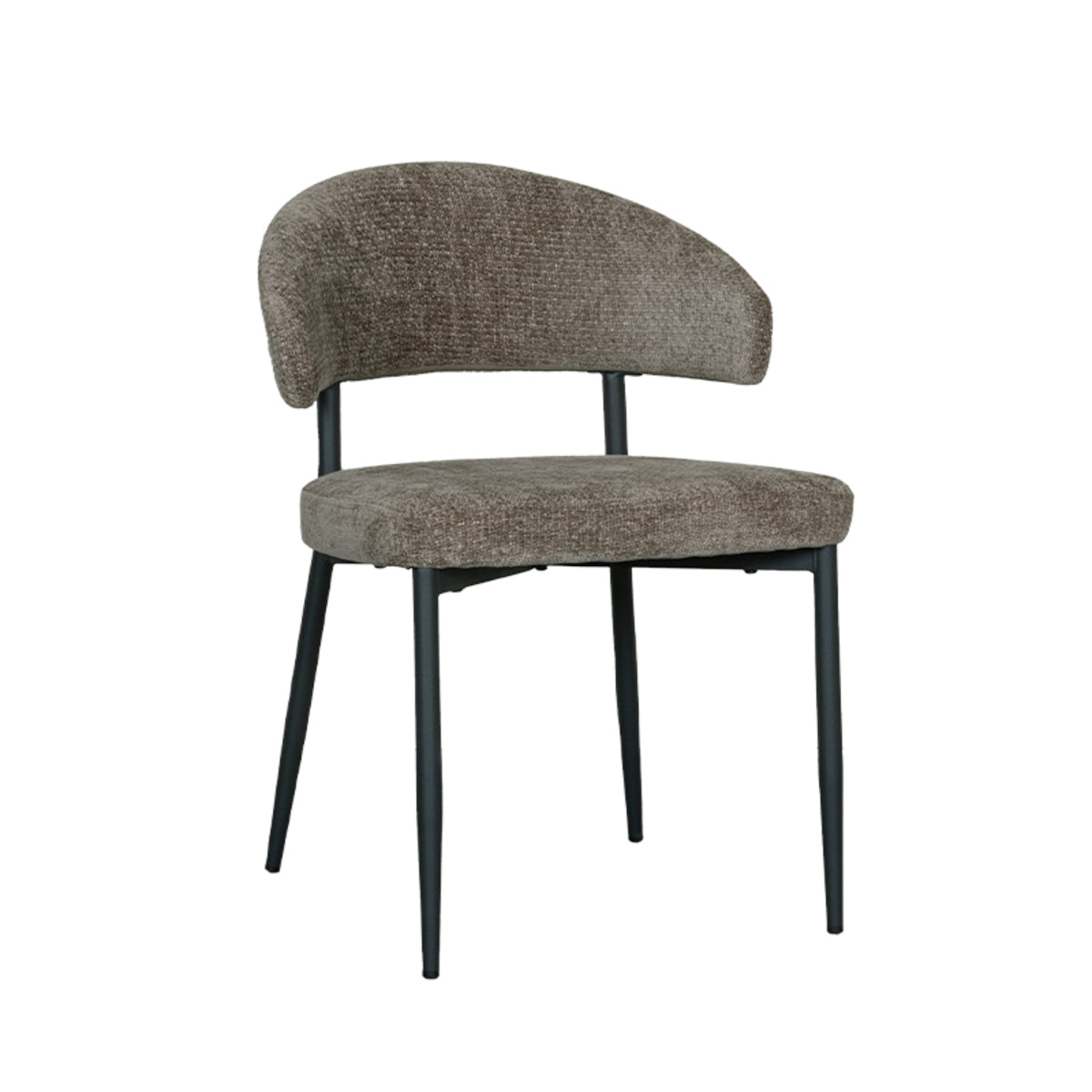 Label51 - Eetkamerstoel Bliss - Stof - Hunter groen - 56 x 55 x 76 cm