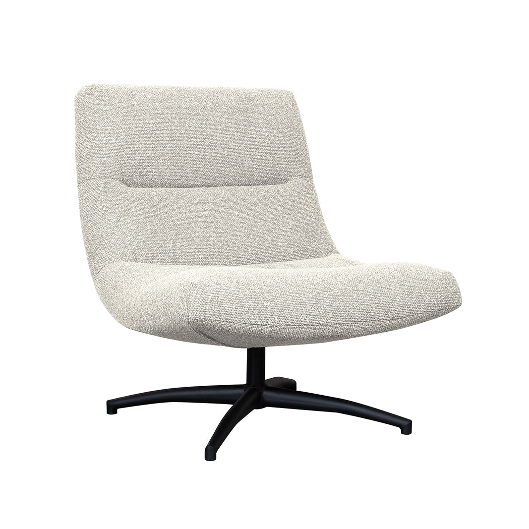 Label51 - Draaifauteuil Calix - Bouclé - Naturel - 77 x 93 x 88 cm