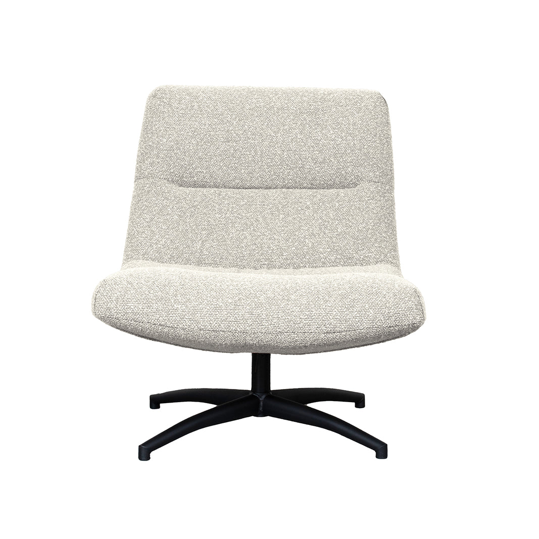 Label51 - Draaifauteuil Calix - Bouclé - Naturel - 77 x 93 x 88 cm