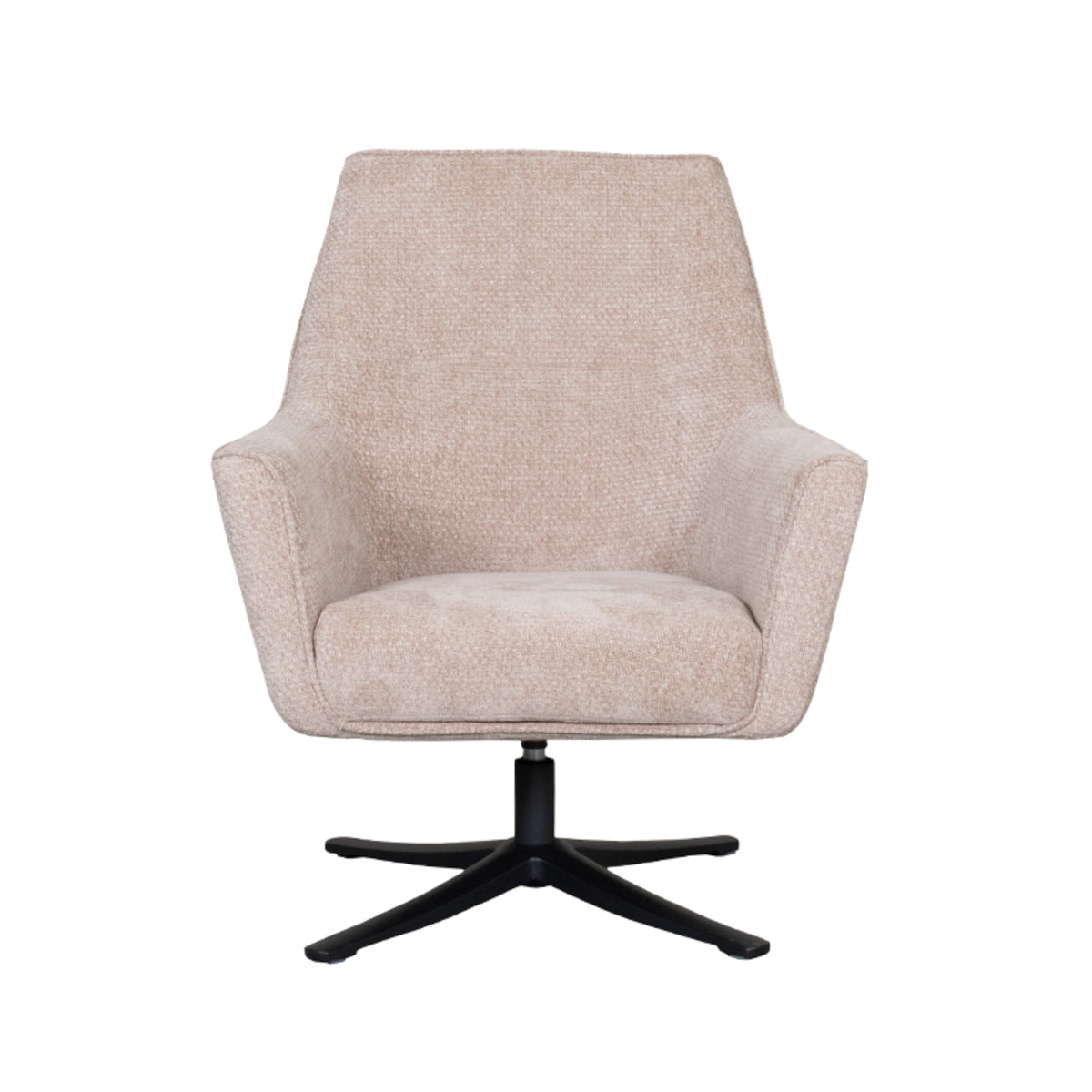 Label51 - Fauteuil pivotant Tod - Tissu - Argile - 76 x 75 x 90 cm