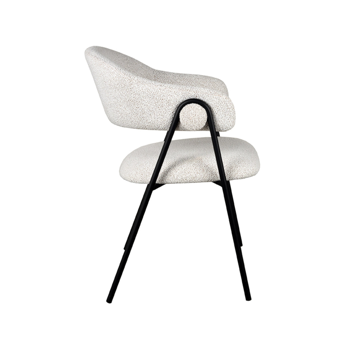 LABEL51 Eetkamerstoel Lowen - Ecry - Boucle
