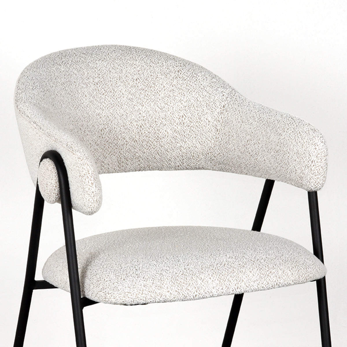 LABEL51 Eetkamerstoel Lowen - Ecry - Boucle