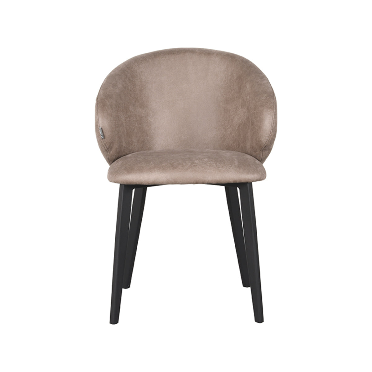 LABEL51 Chaise de salle à manger Logan - Taupe - Microfibre