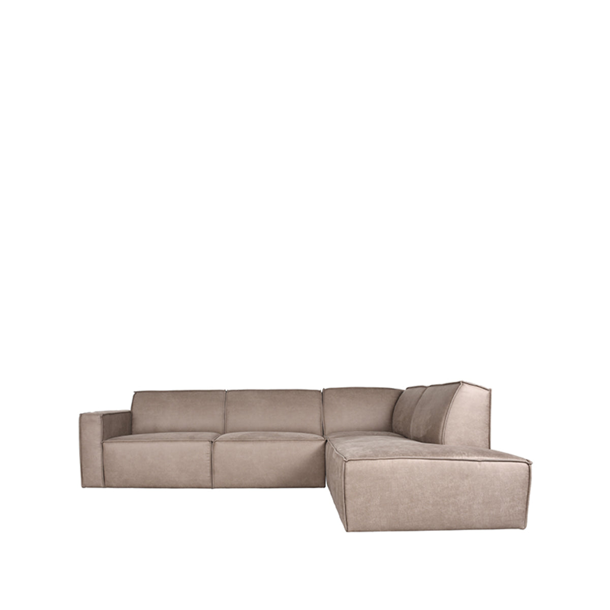 Label51 - Bank Kay - Microsuède - Taupe - 283 x 218 x 80 cm