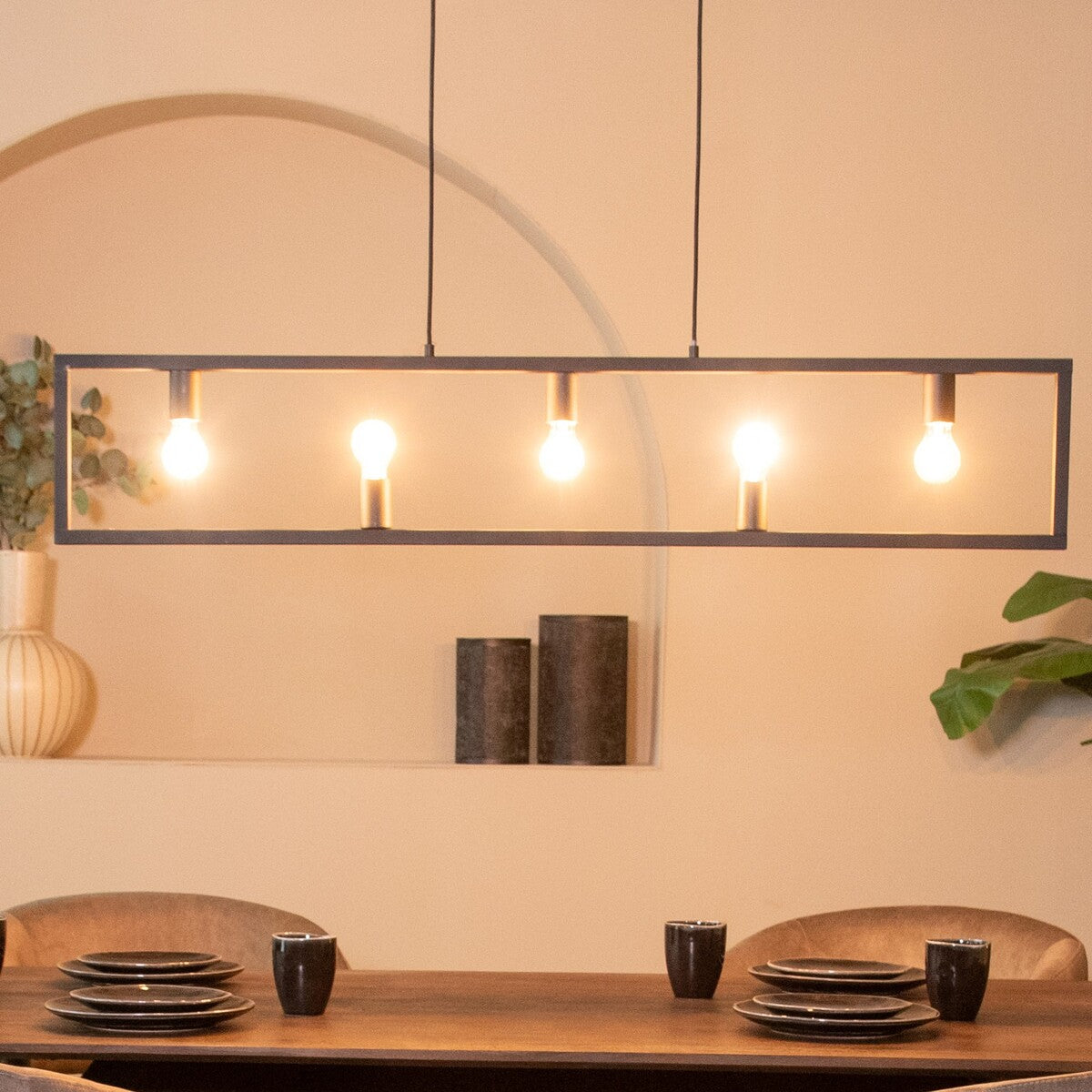 LABEL51 Hanglamp Quadrato - Zwart - Metaal