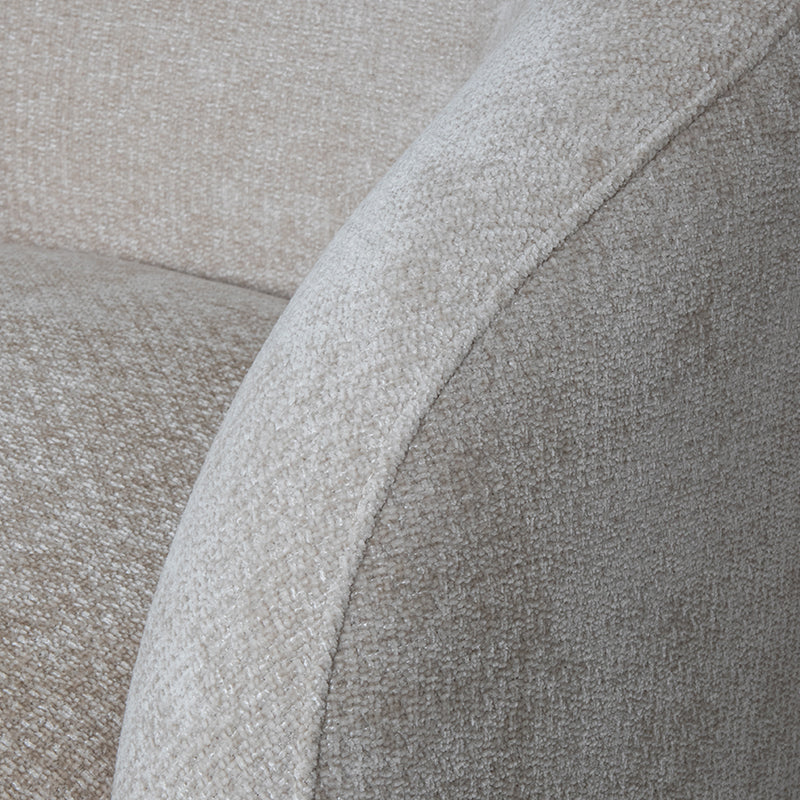 Label51 - Fauteuil Alby - Tissu - Naturel - 82 x 88 x 81 cm