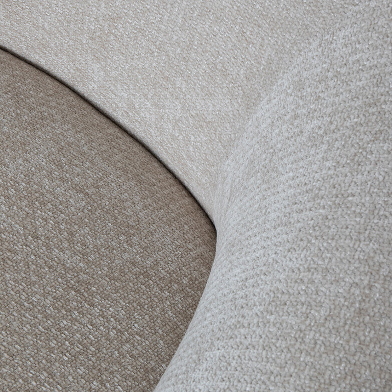 Label51 - Fauteuil Alby - Tissu - Naturel - 82 x 88 x 81 cm