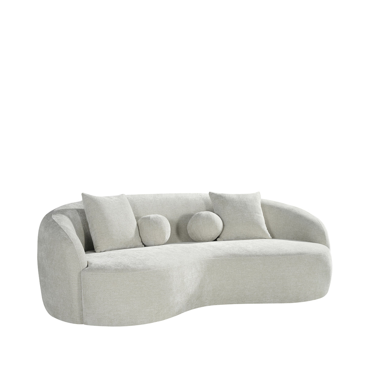 Label51 - Canapé Novo 3 places - Tissu - Naturel - 236 x 124 x 80 cm