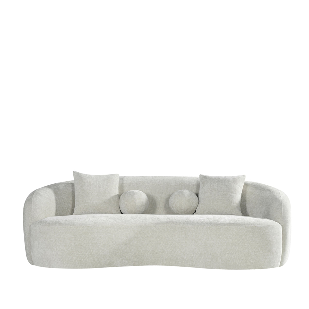 Label51 - Canapé Novo 3 places - Tissu - Naturel - 236 x 124 x 80 cm