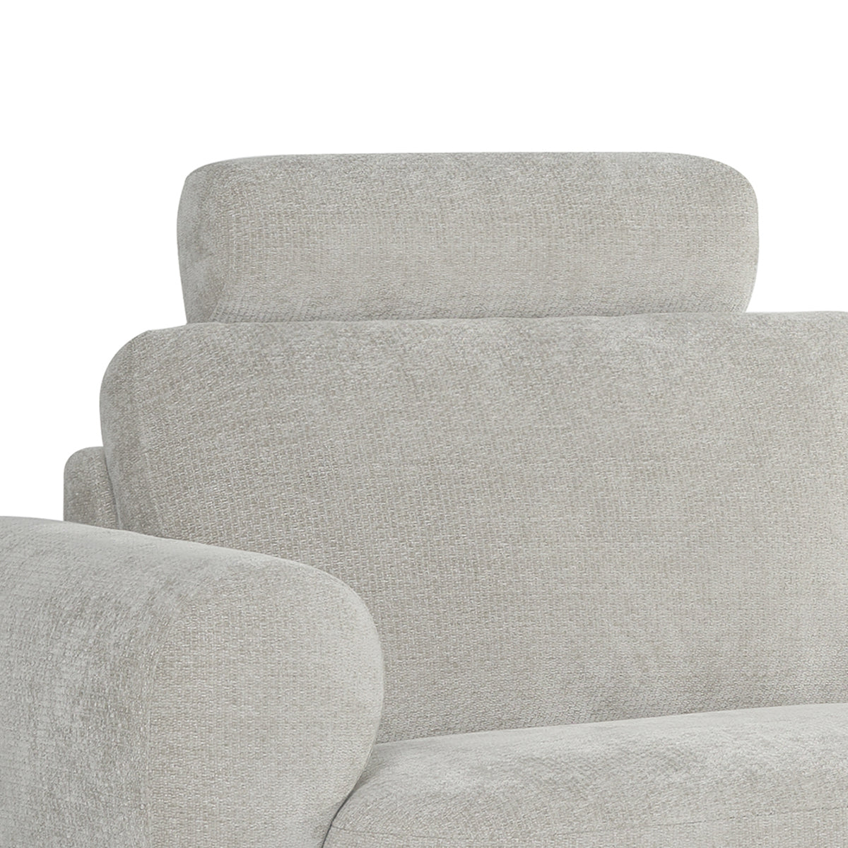 Label51 - Appui-tête canapé Milano - Tissu - Naturel - 62 x 49 x 14 cm