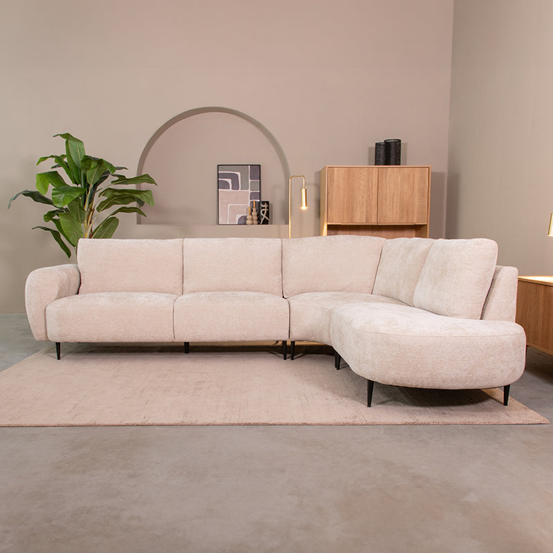 Label51 - Hoekbank Milano Rechts - Stof - Naturel - 300 x 232 x 72 cm