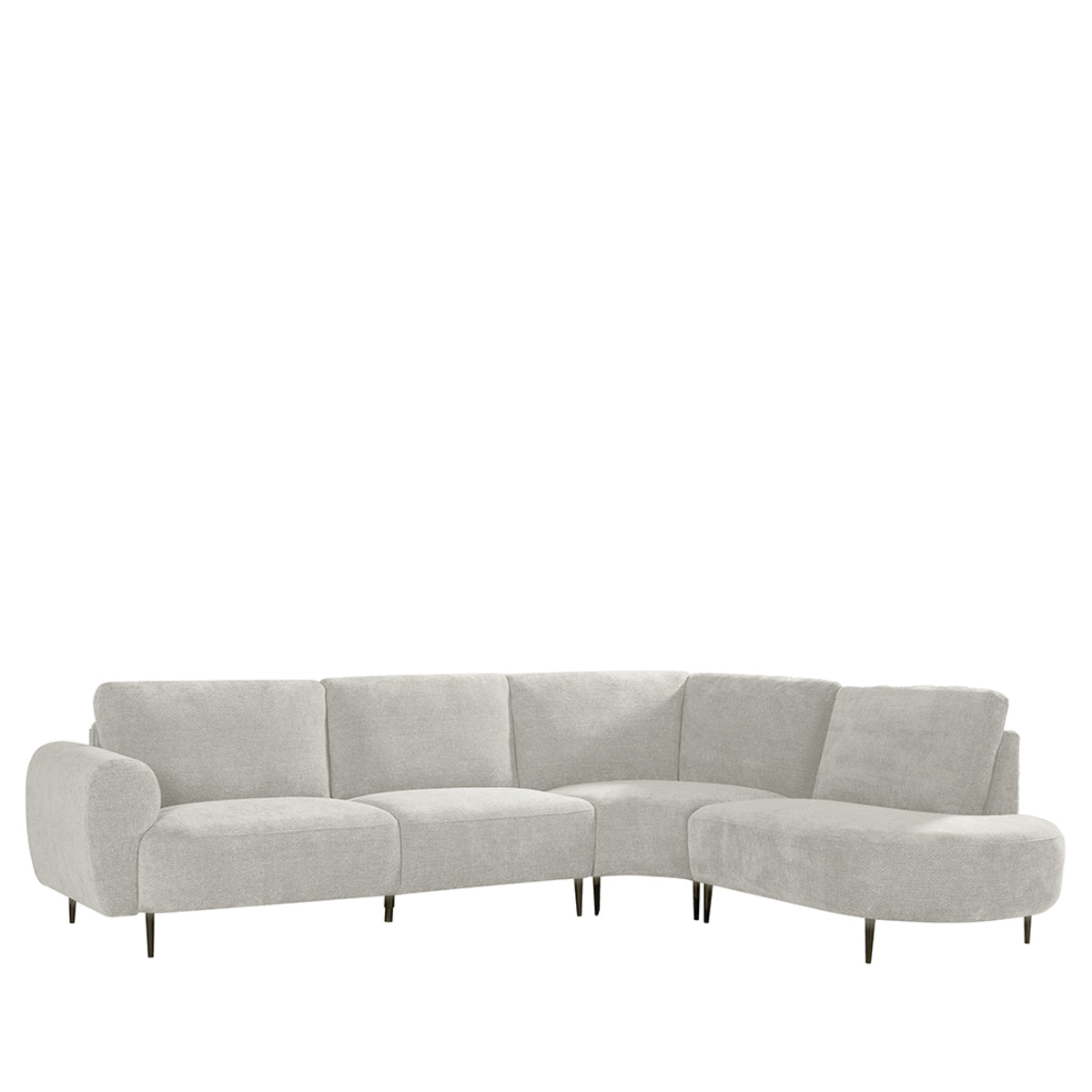 Label51 - Hoekbank Milano Rechts - Stof - Naturel - 300 x 232 x 72 cm