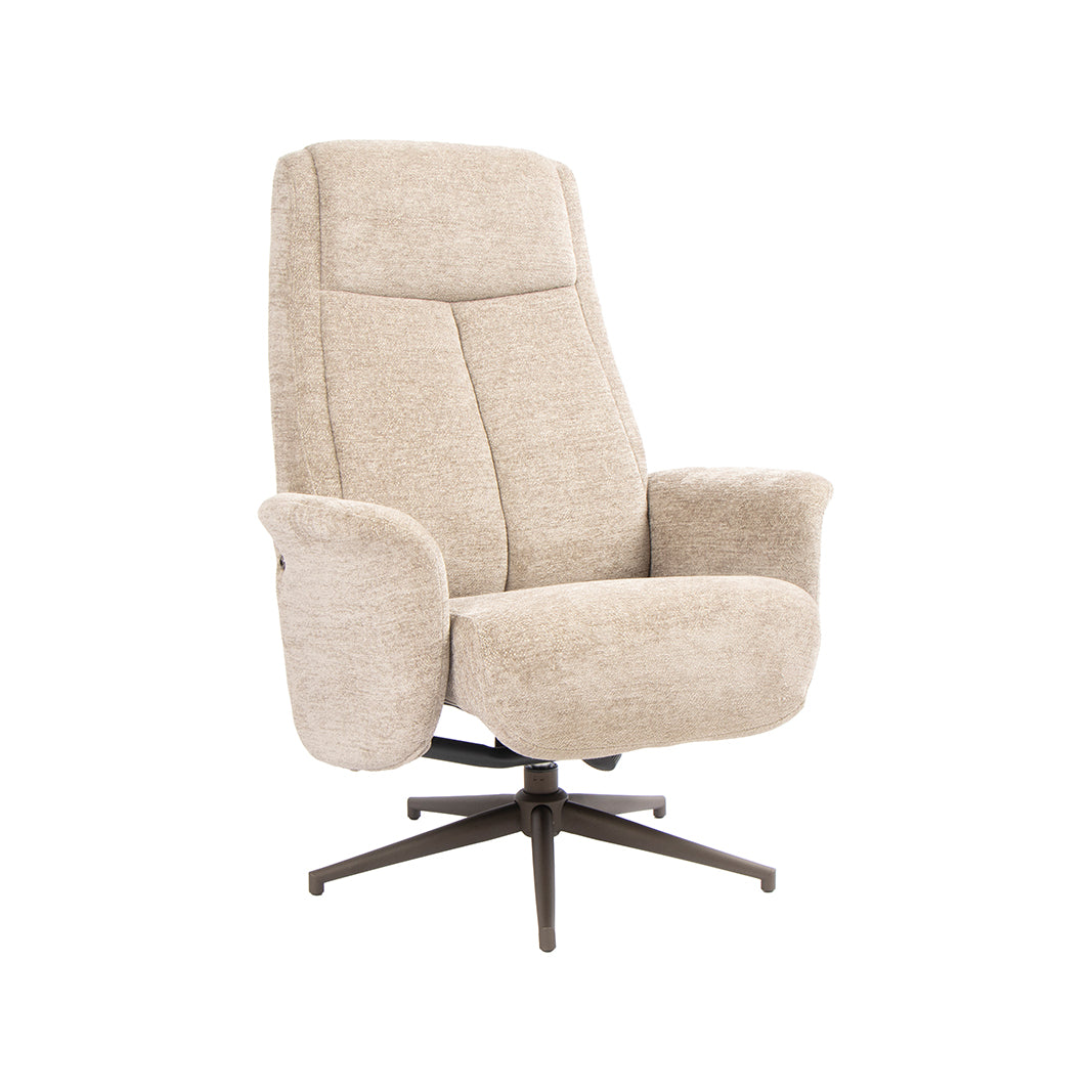 Label51 - Fauteuil pivotant Tumba + repose-pieds - 77 x 76 x 105 cm
