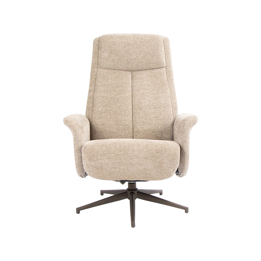 Label51 - Fauteuil pivotant Tumba + repose-pieds - 77 x 76 x 105 cm