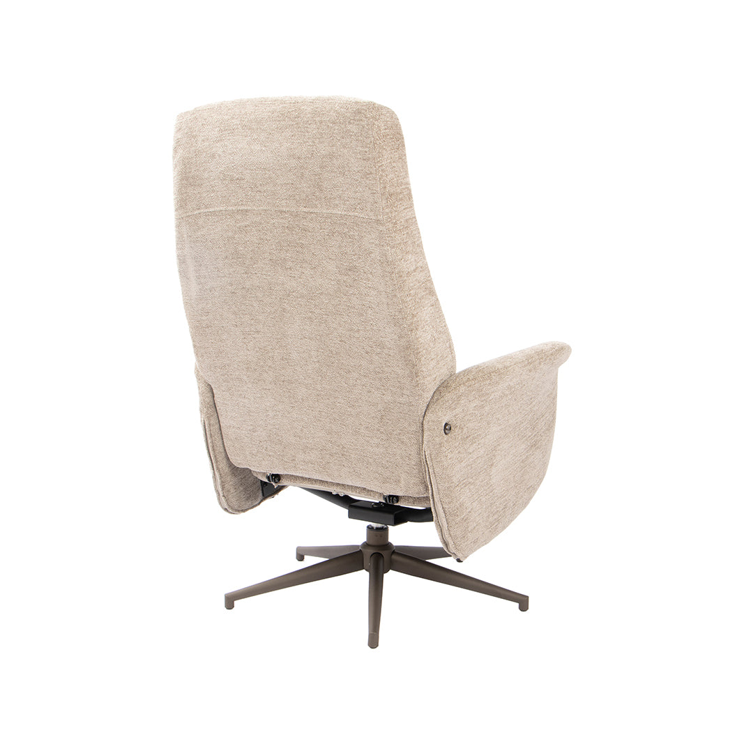 Label51 - Fauteuil pivotant Tumba + repose-pieds - 77 x 76 x 105 cm
