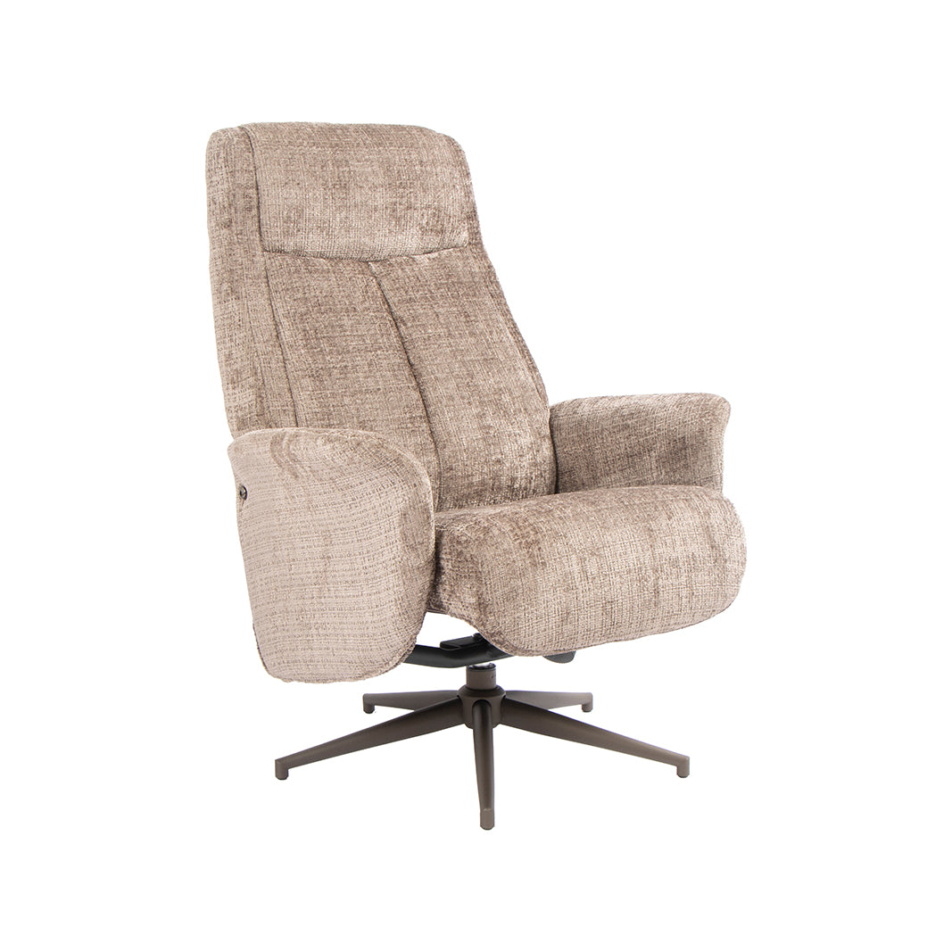 Label51 - Fauteuil pivotant Tumba + repose-pieds - 77 x 76 x 105 cm