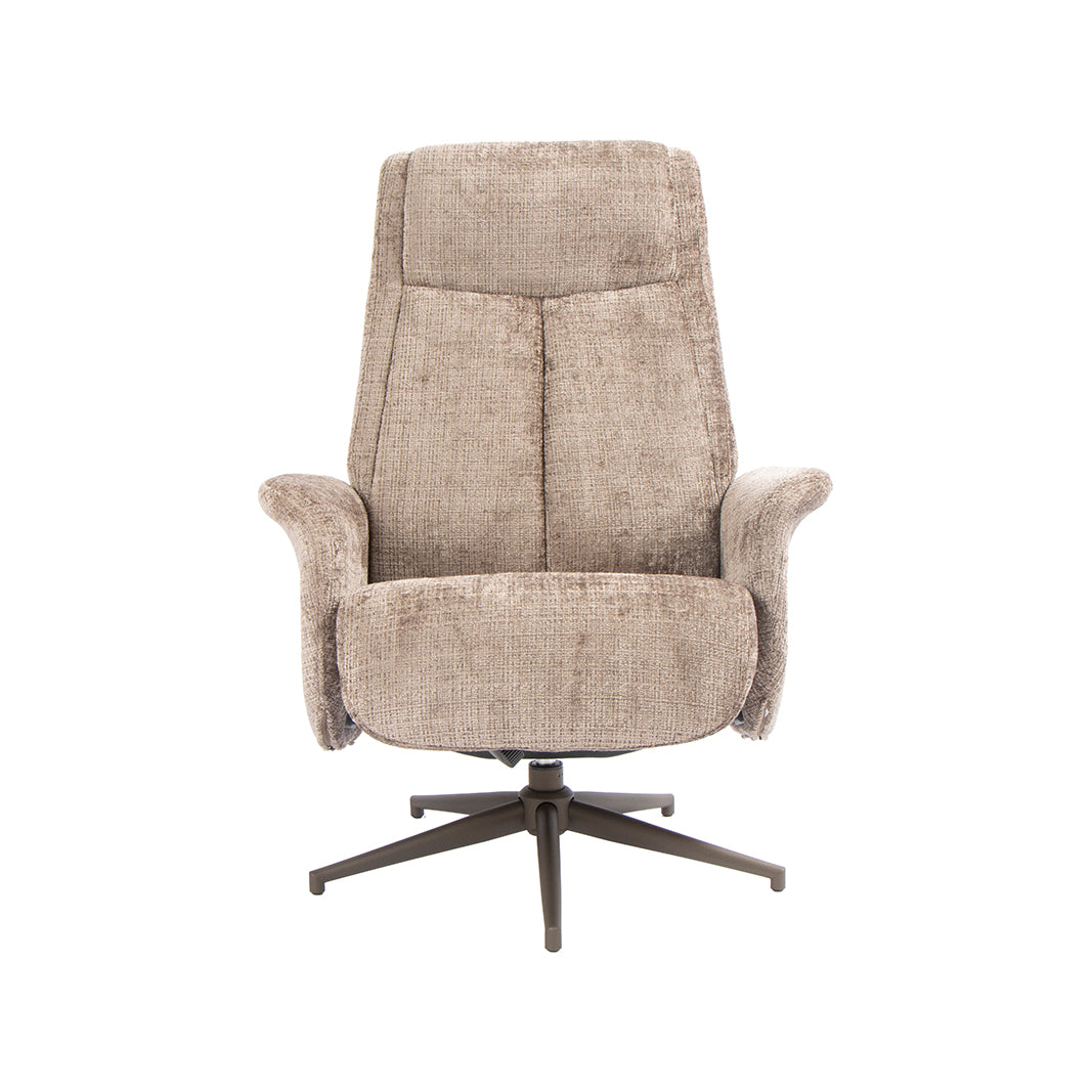 Label51 - Fauteuil pivotant Tumba + repose-pieds - 77 x 76 x 105 cm
