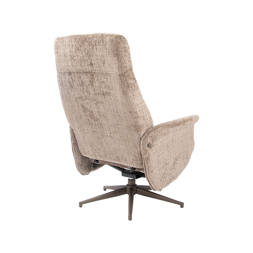 Label51 - Fauteuil pivotant Tumba + repose-pieds - 77 x 76 x 105 cm