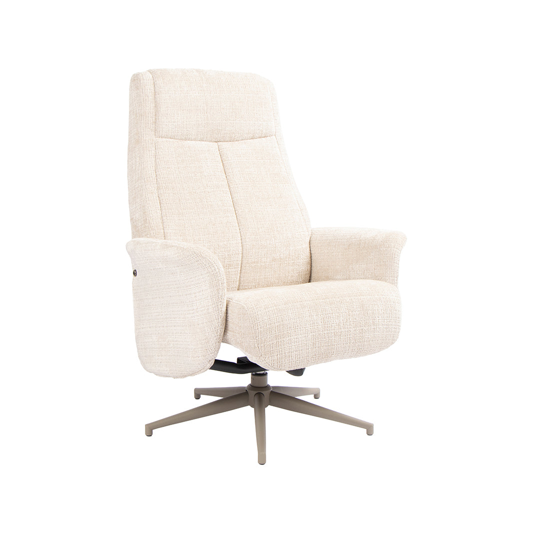 Label51 - Fauteuil pivotant Tumba + repose-pieds - 77 x 76 x 105 cm
