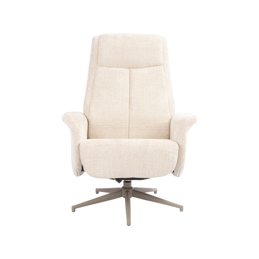 Label51 - Fauteuil pivotant Tumba + repose-pieds - 77 x 76 x 105 cm