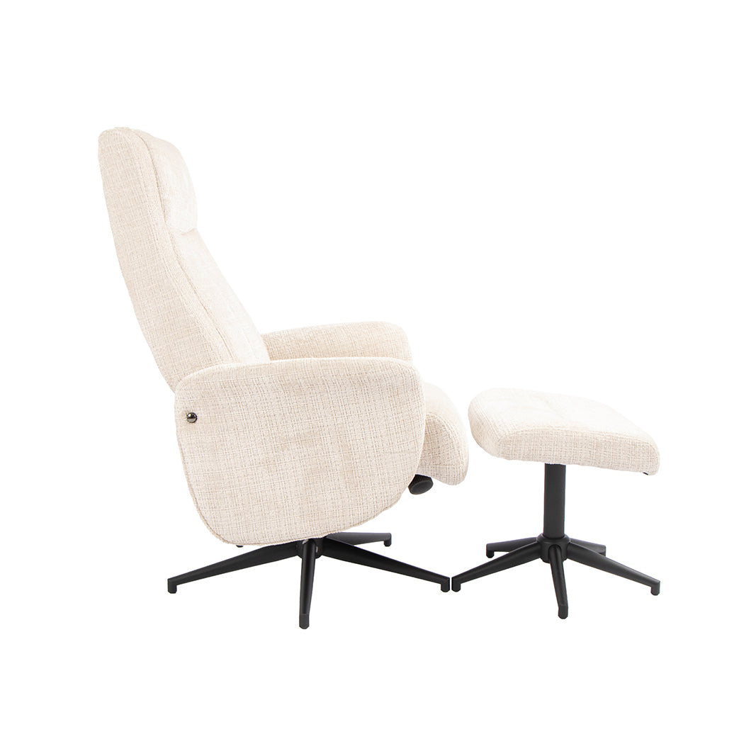 Label51 - Draaifauteuil Tumba + hocker - 77 x 76 x 105 cm