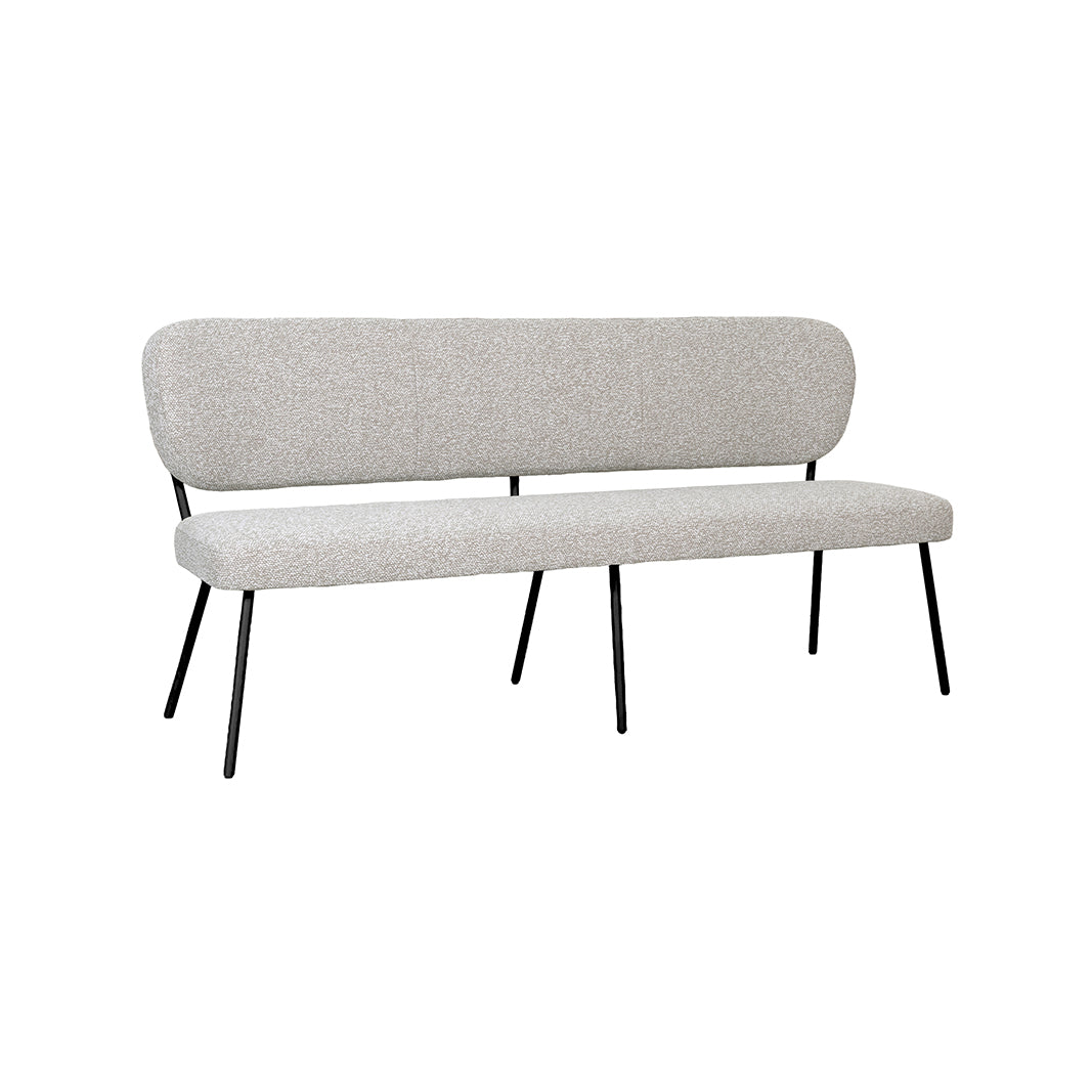 Label51 - Banc de salle à manger Singapore - Bouclé - 190 x 65 x 95 cm