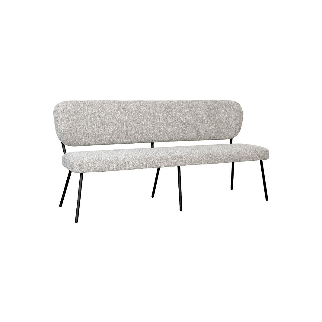 Label51 - Banc de salle à manger Singapore - Bouclé - 160 x 65 x 95 cm