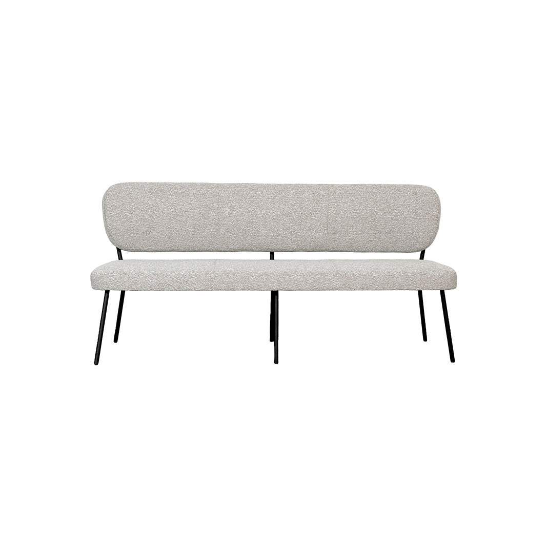 Label51 - Banc de salle à manger Singapore - Bouclé - 160 x 65 x 95 cm