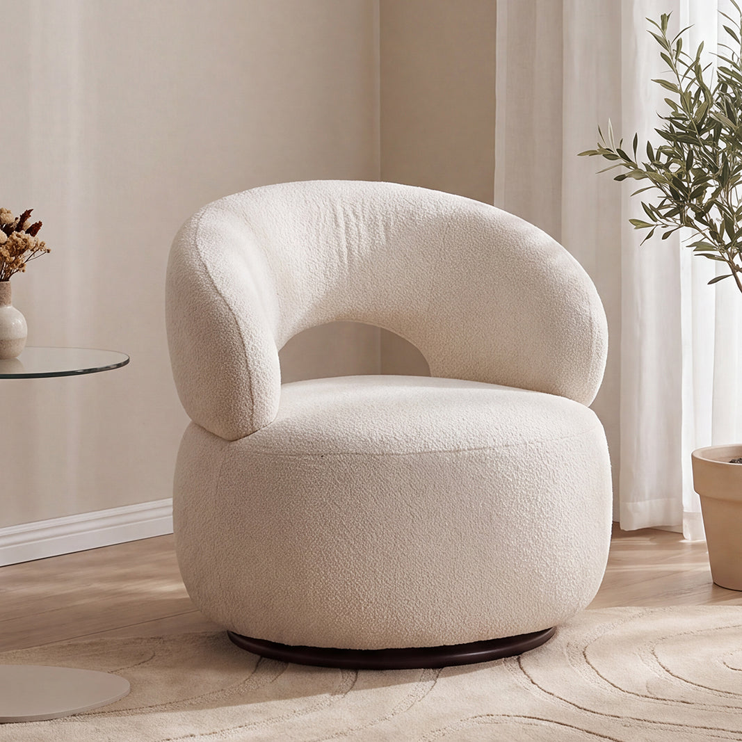 Label51 - Fauteuil pivotant Nusenna - 82 x 81 x 73 cm