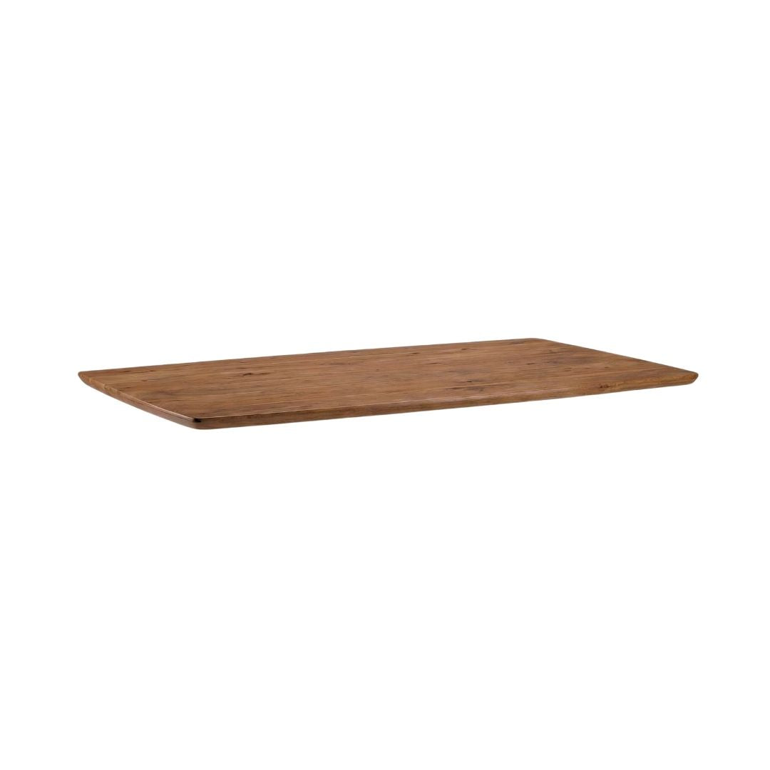 Label51 - Plateau de table rectangulaire bord irrégulier - Bois de manguier - Naturel - 180 x 100 cm