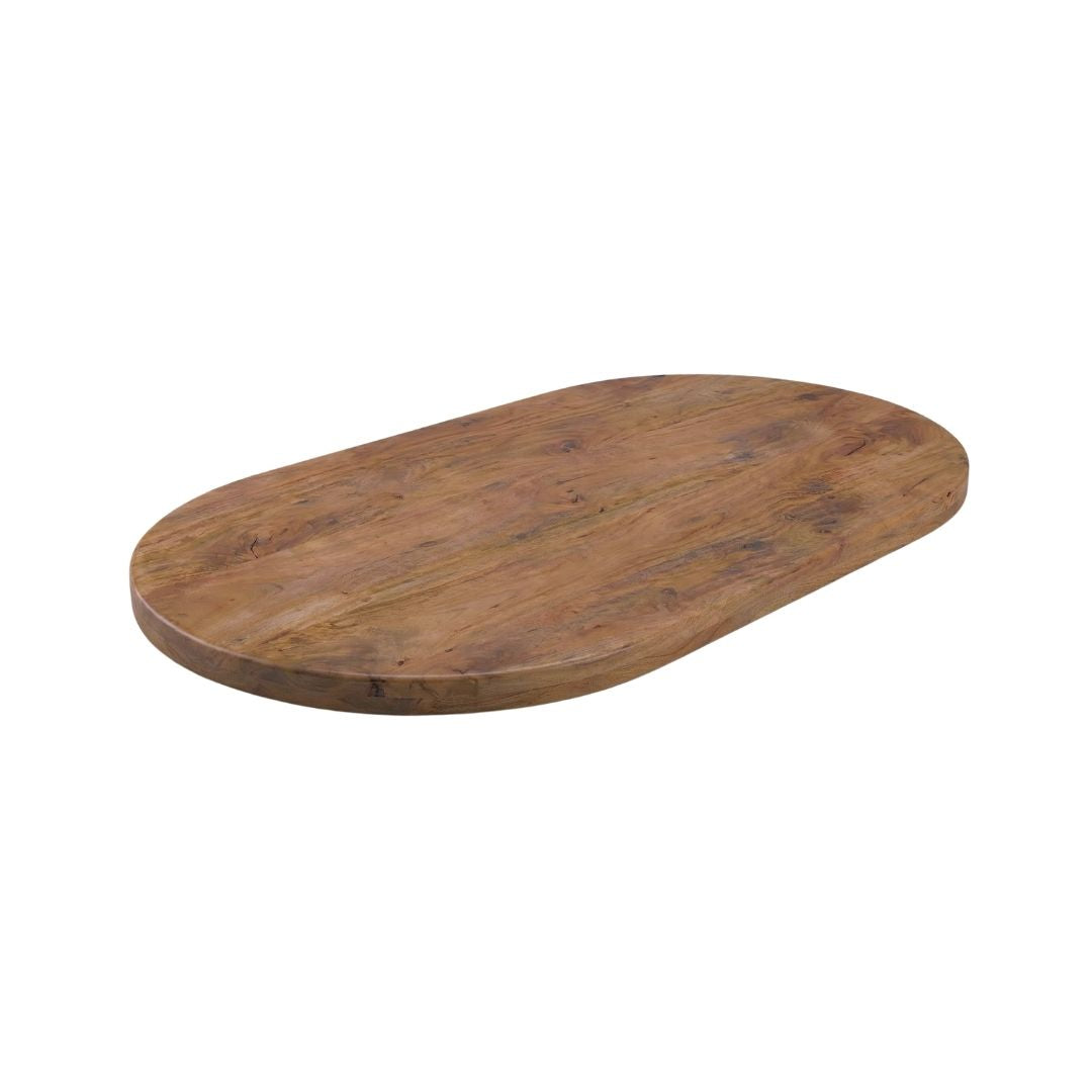 Label51 - Plateau de table demi-cercle bord droit - 160 x 100 cm