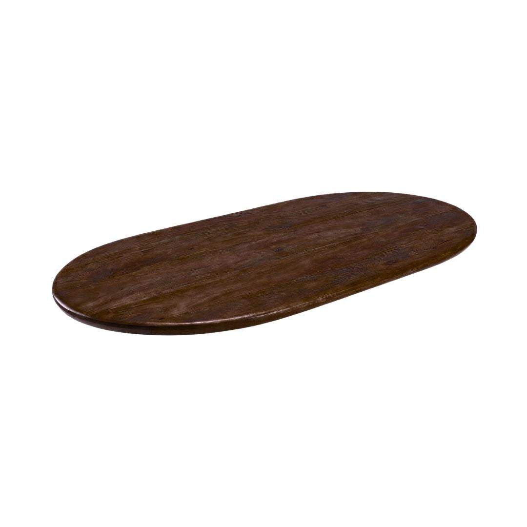 Label51 - Plateau de table demi-cercle bord brut - 180 x 100 cm