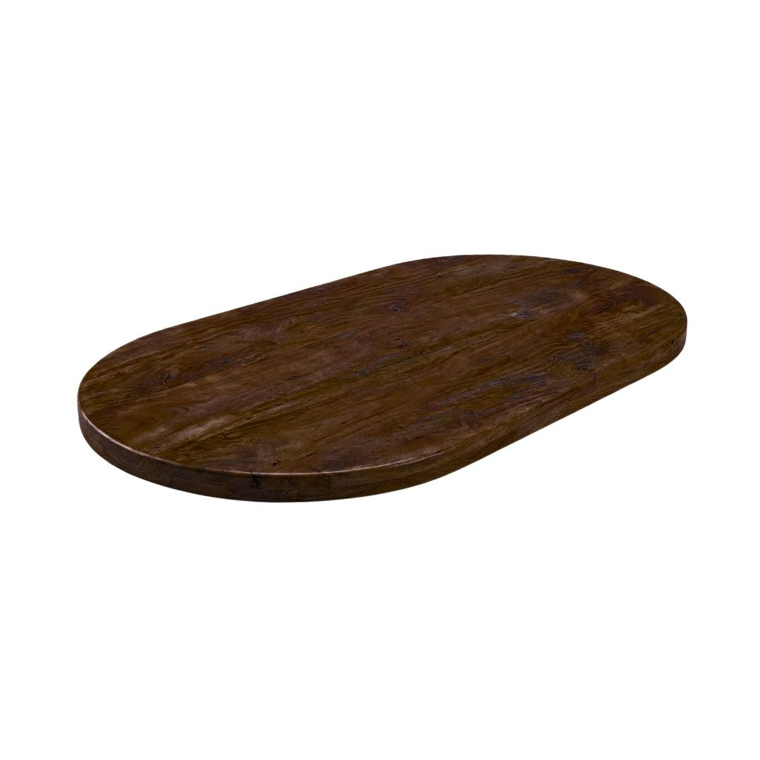 Label51 - Plateau de table demi-cercle bord droit - 180 x 100 cm