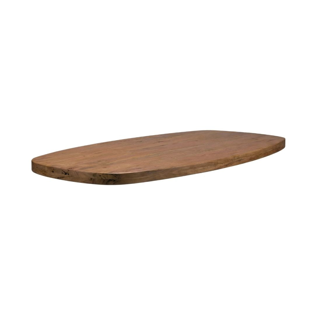 Label51 - Plateau de table danois ovale bord droit - Bois de manguier - 180 x 100 cm