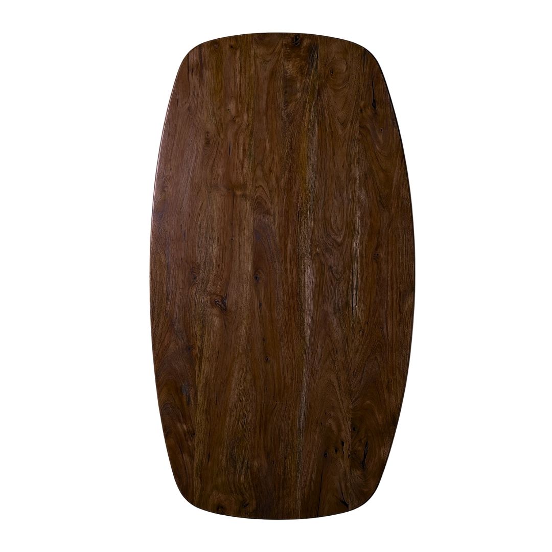 Label51 - Plateau de table danois ovale avec bord naturel - 220 x 100 cm