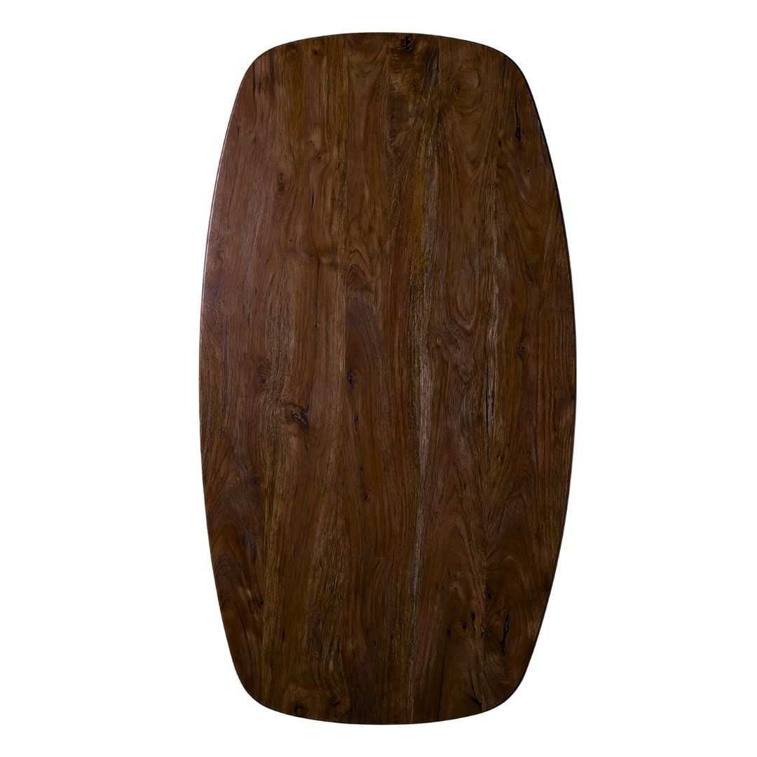 Label51 - Plateau de table ovale danois bord droit - 240 x 100 cm