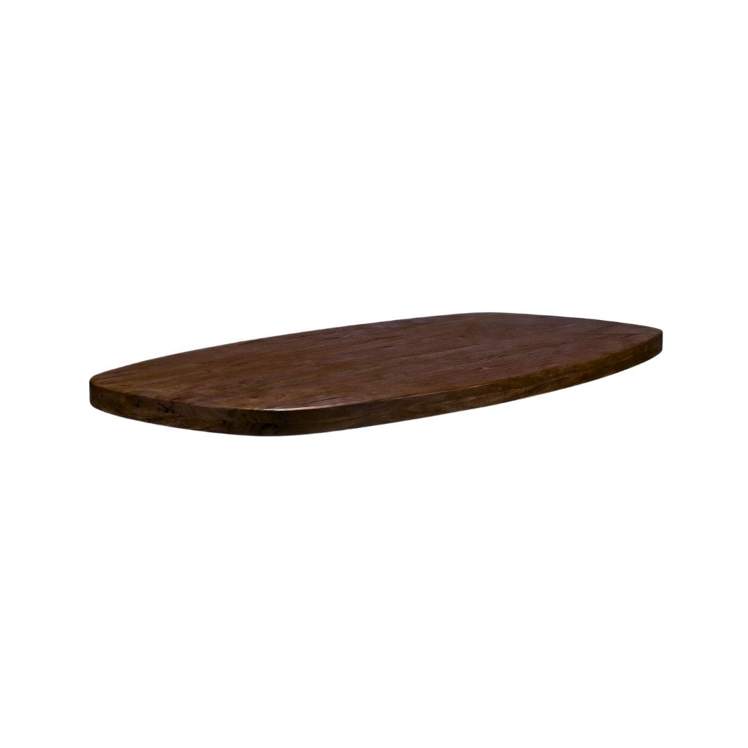 Label51 - Tafelblad deens ovaal met rechte rand - 160 x 100 cm