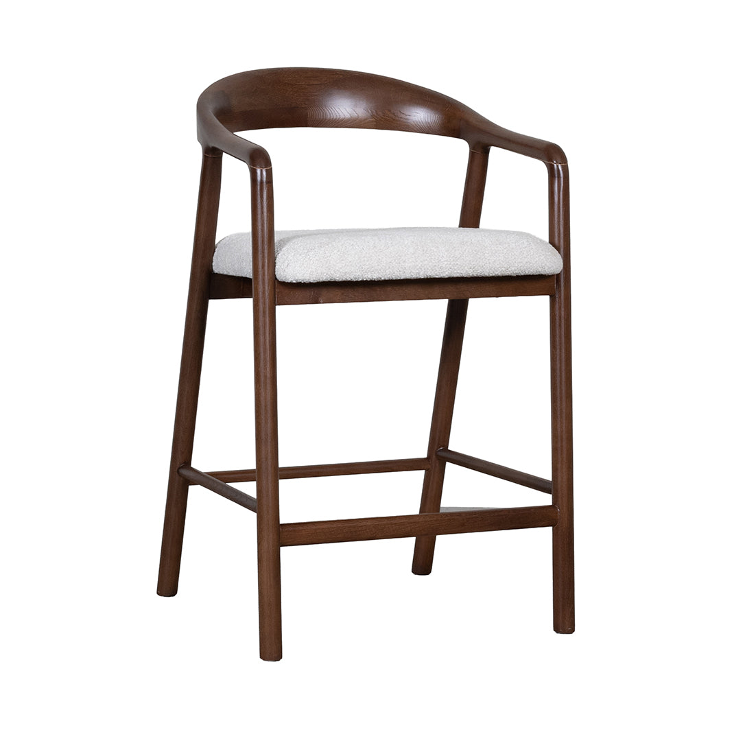Label51 - Tabouret de bar Lone - Tissu - 58 x 60 x 91 cm