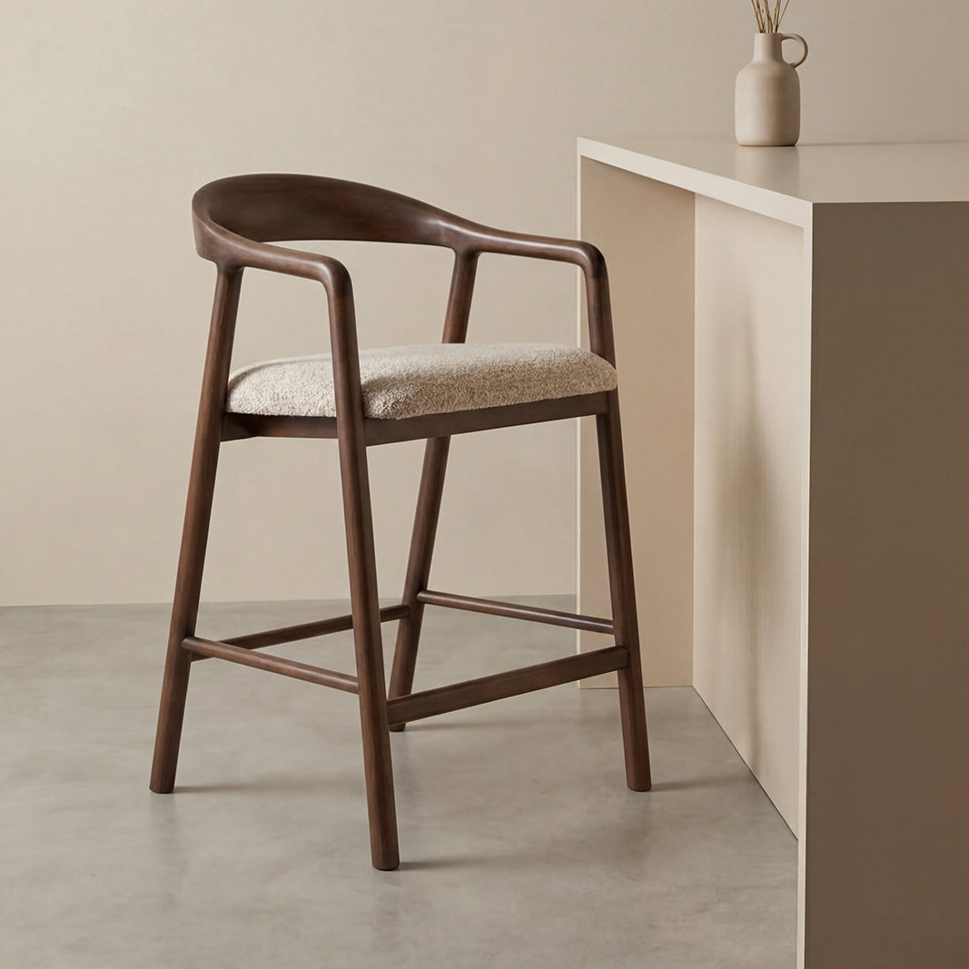 Label51 - Barkruk Lone - Stof - 58 x 60 x 91 cm