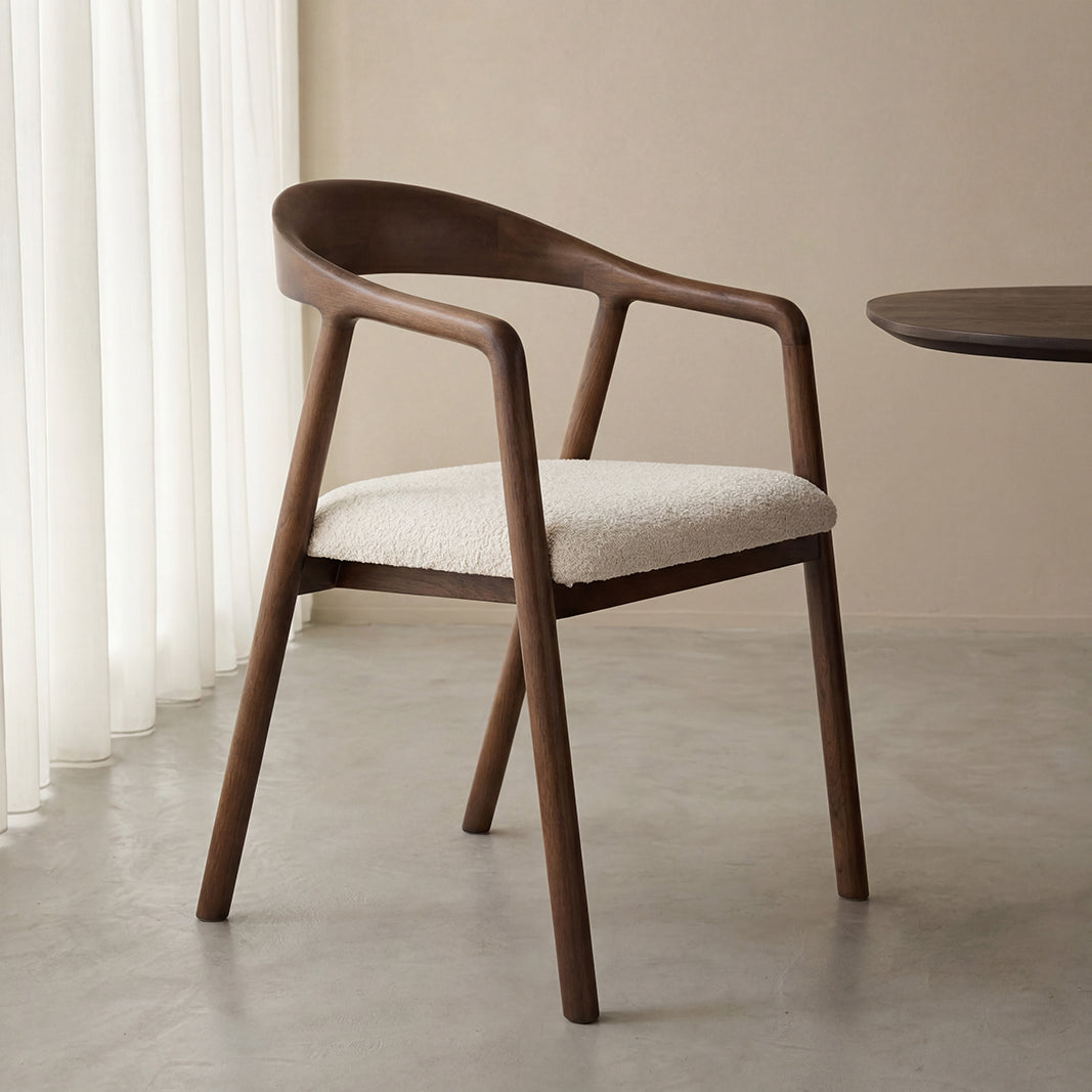 Label51 - Chaise de salle à manger Lone - Tissu - 58 x 60 x 80 cm