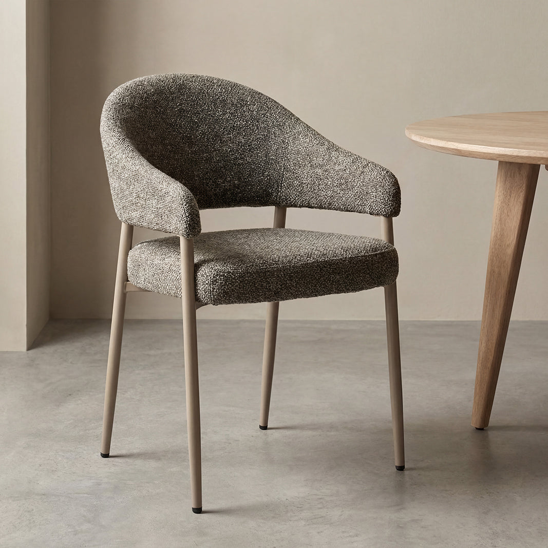 Label51 - Chaise de salle à manger Sora - Bouclette - 55 x 59 x 80 cm