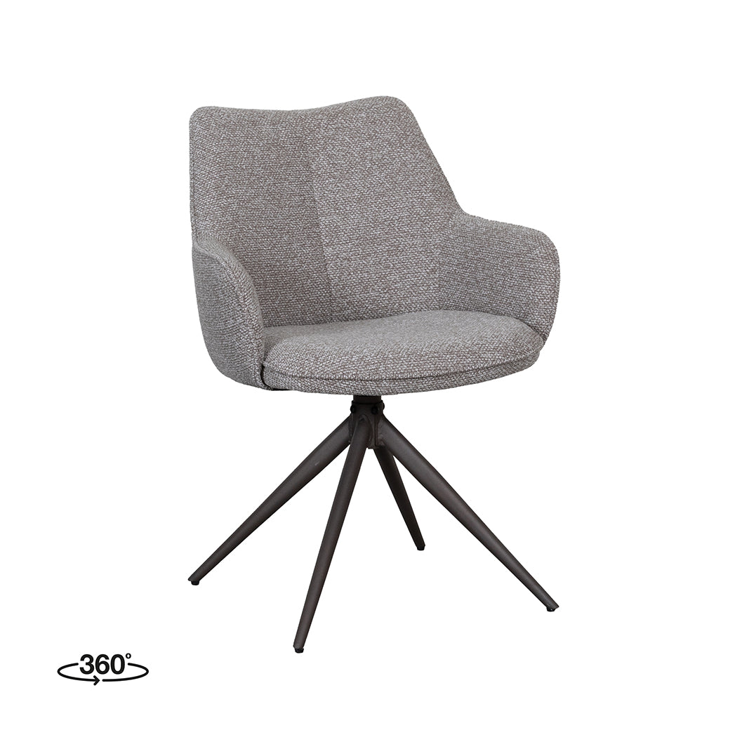 Label51 - Chaise de salle à manger Sawa - Bouclette - 58 x 60 x 83 cm
